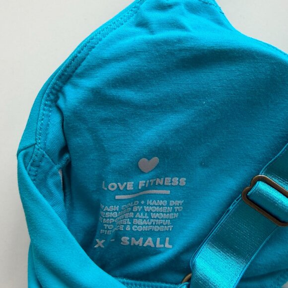 Love Fitness Apparel Teal Impact Sports Bra - Size XS - Picture 6 of 6